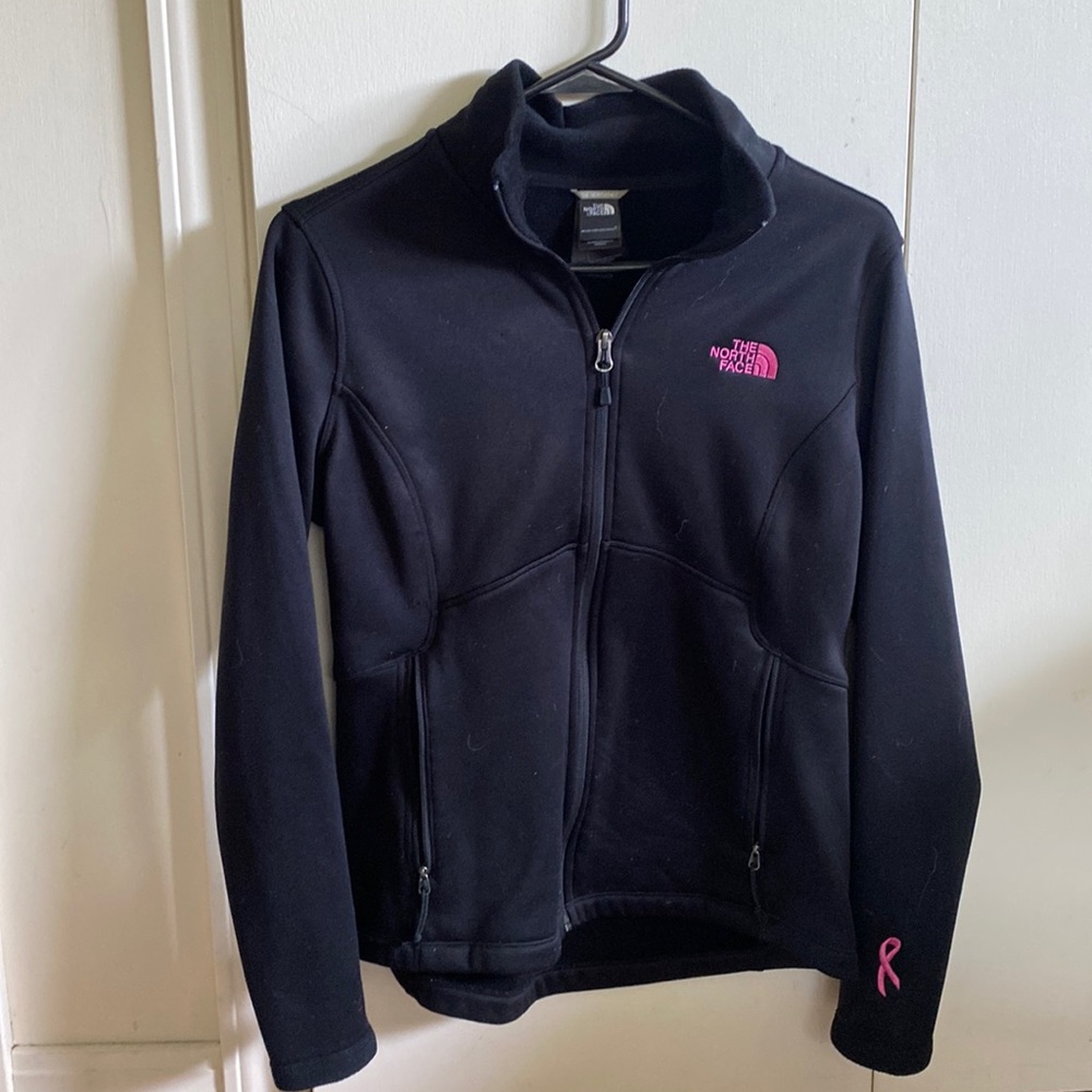 NORTHFACE black and pink zip up
